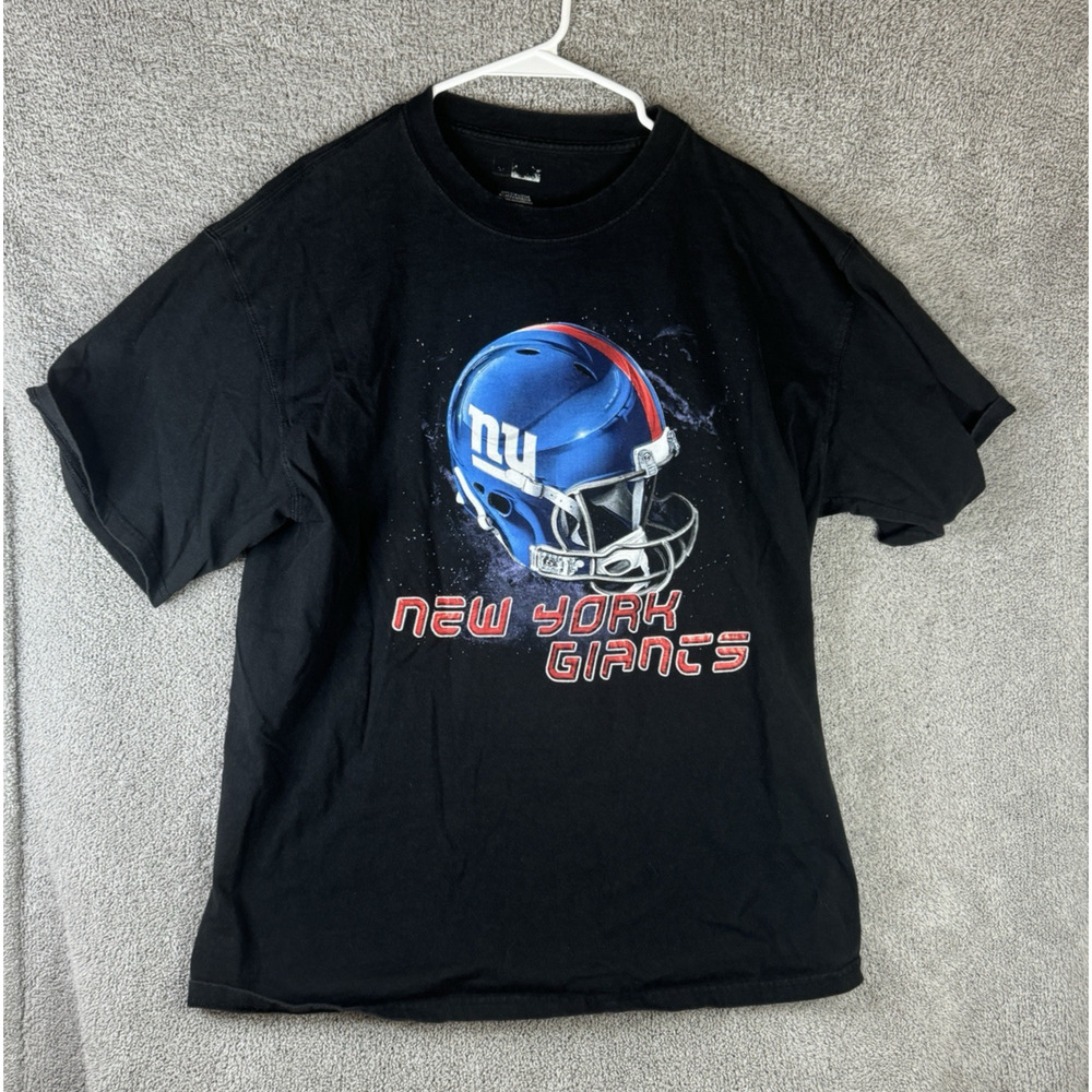 New York Giants Shirt Men's Extra Large Graphic Tee Black Short Sleeve Read Desc